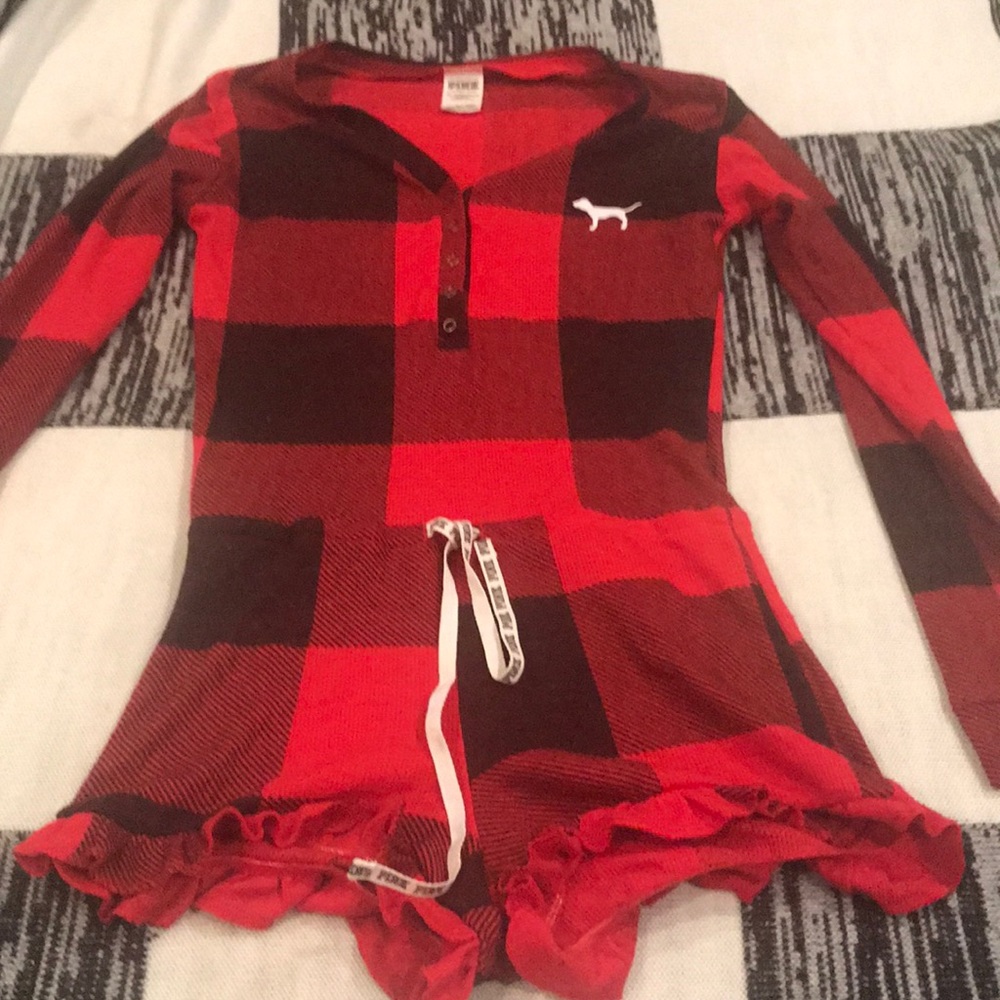 Pink Victoria secret sleep romper